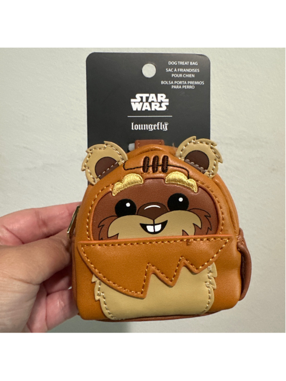 New rare STAR WARS Loungefly Dog Treat Bag Disney Lucas Films Ewok Character